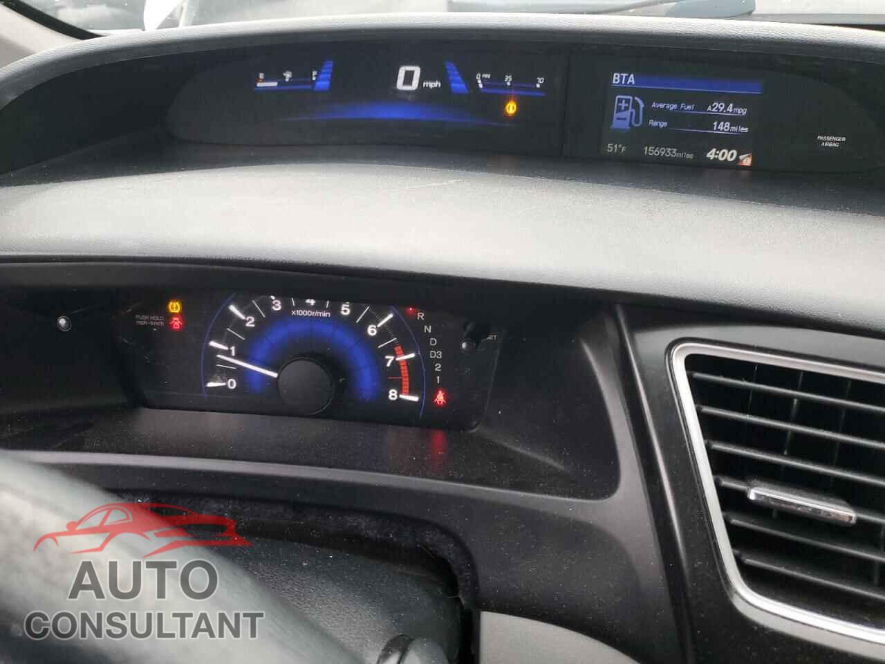 HONDA CIVIC 2013 - 19XFB2F88DE203924