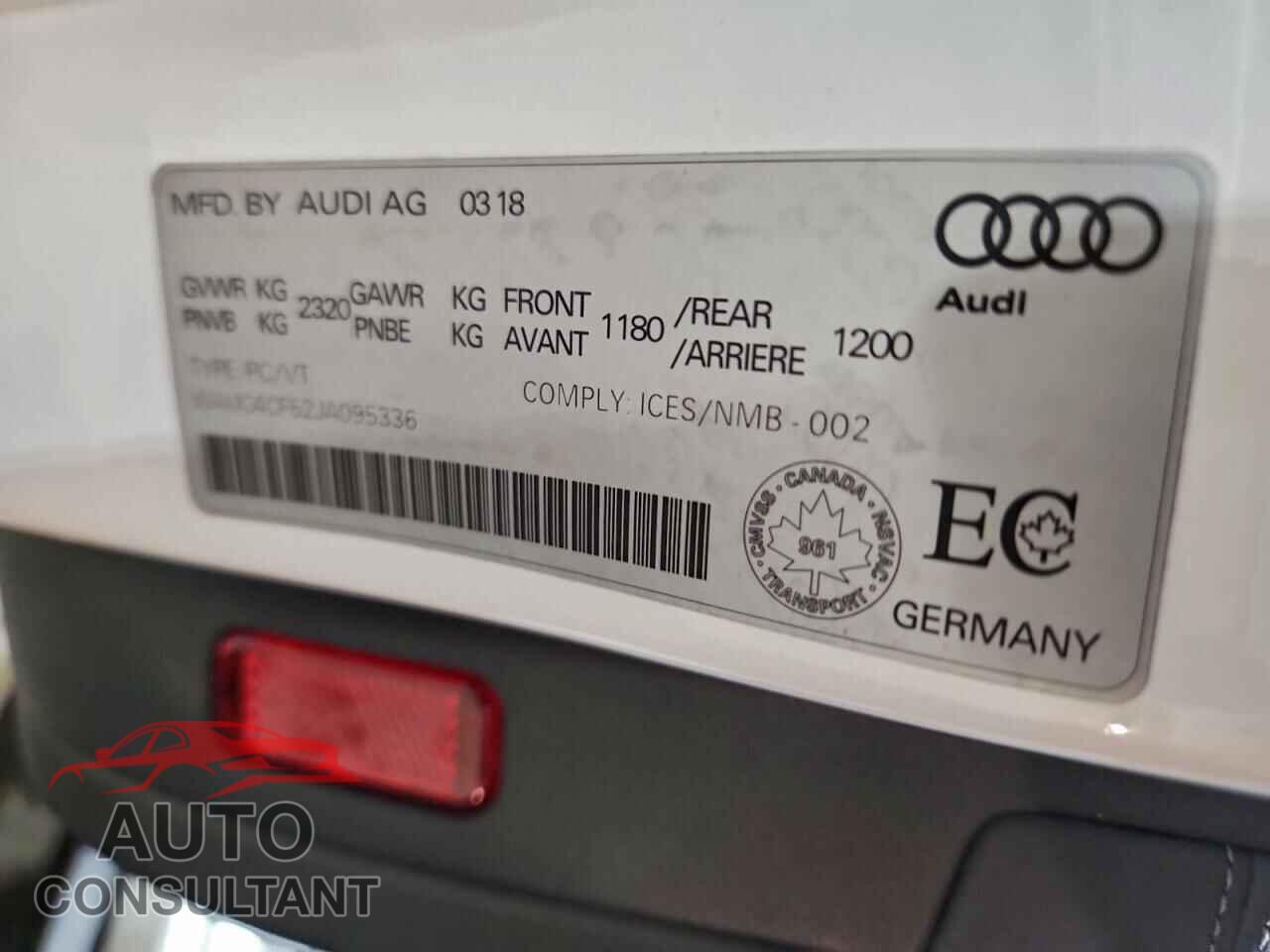 AUDI S5/RS5 2018 - WAUC4CF52JA095336