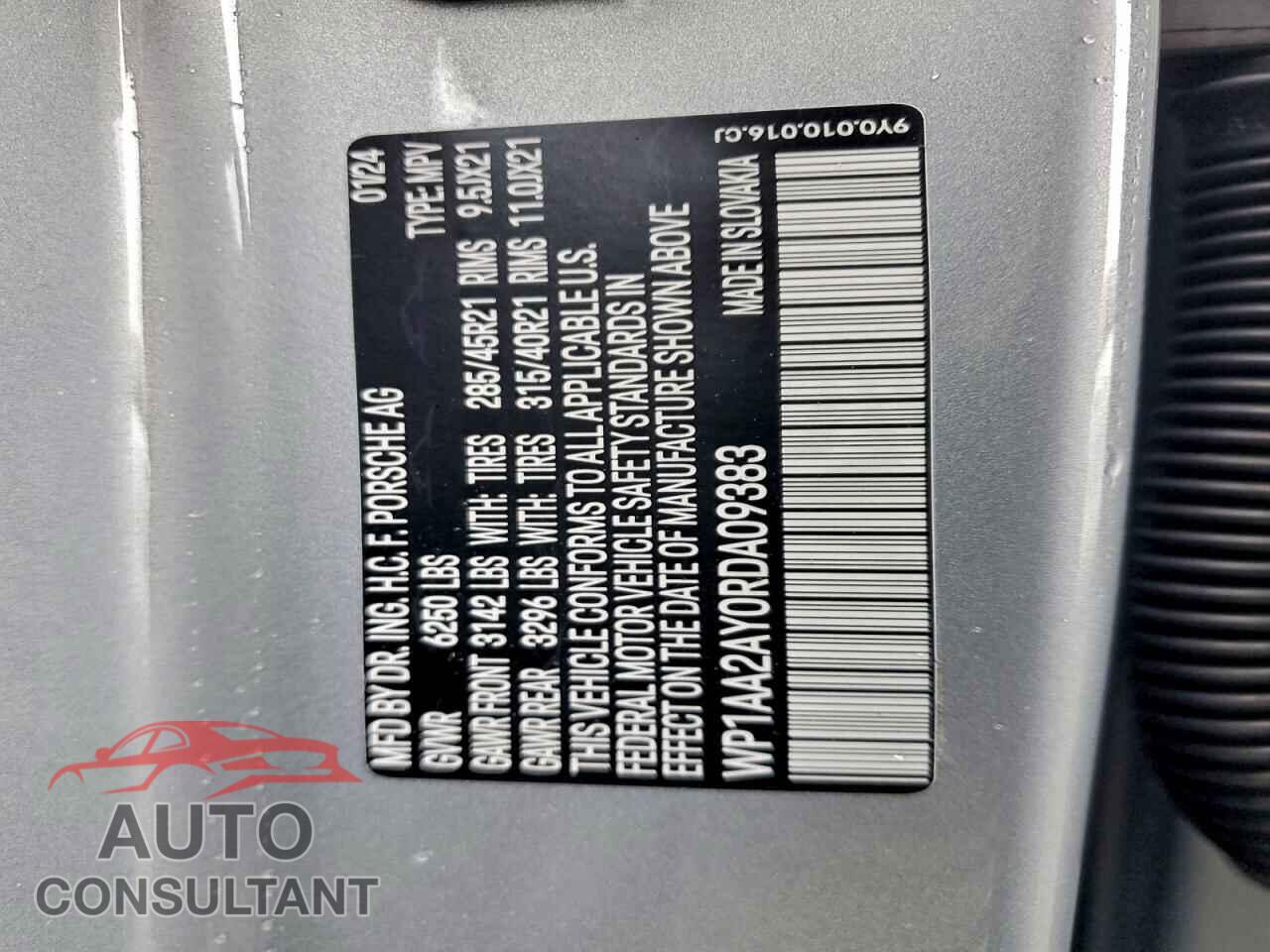 PORSCHE CAYENNE 2024 - WP1AA2AY0RDA09383