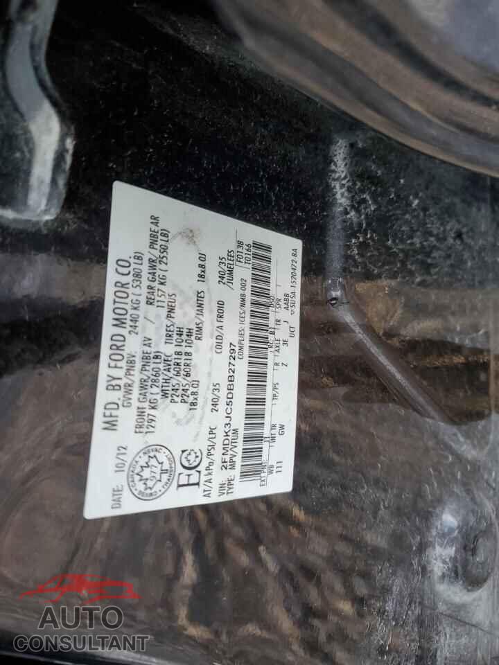 FORD EDGE 2013 - 2FMDK3JC5DBB27297
