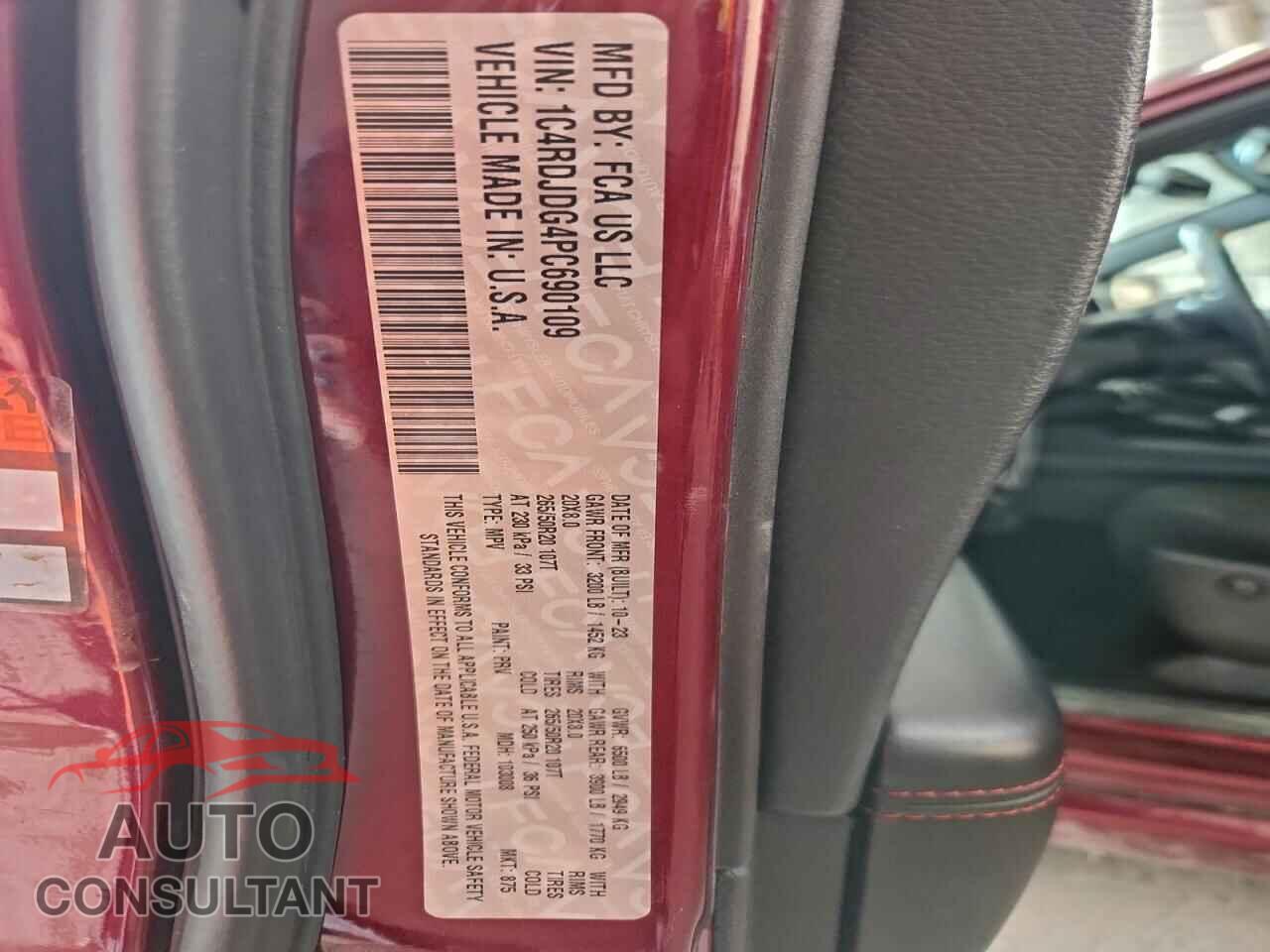 DODGE DURANGO 2023 - 1C4RDJDG4PC690109