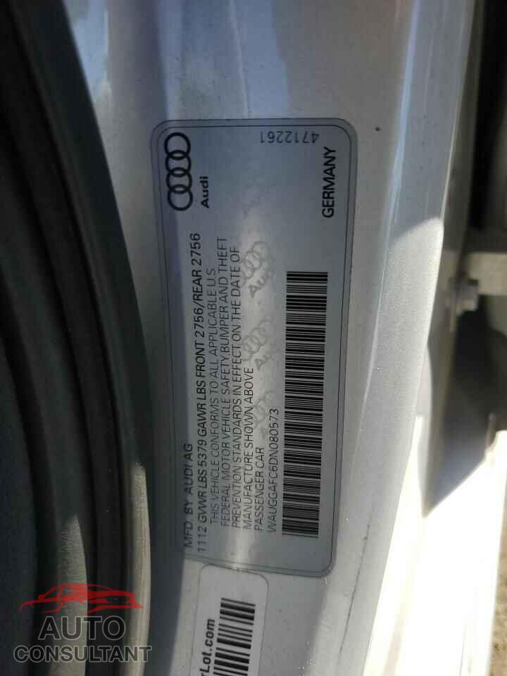 AUDI A6 2013 - WAUGGAFC6DN080573