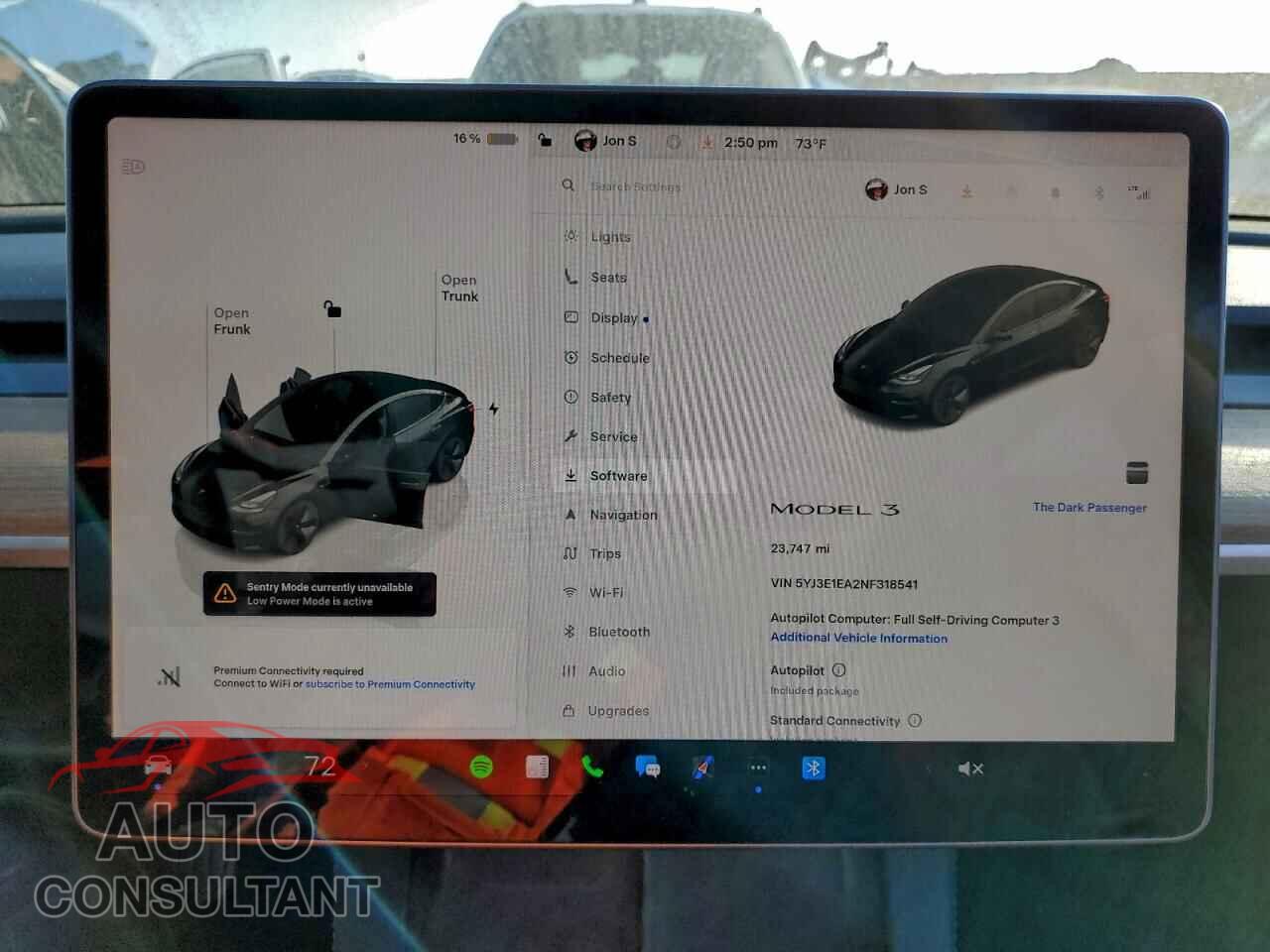 TESLA MODEL 3 2022 - 5YJ3E1EA2NF318541