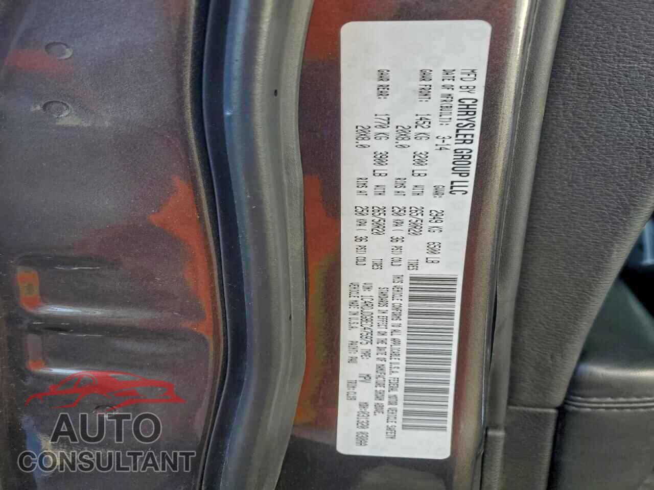 DODGE DURANGO 2014 - 1C4RDJDG8EC475975
