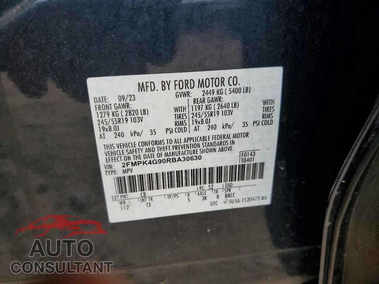 FORD EDGE 2024 - 2FMPK4G90RBA30630