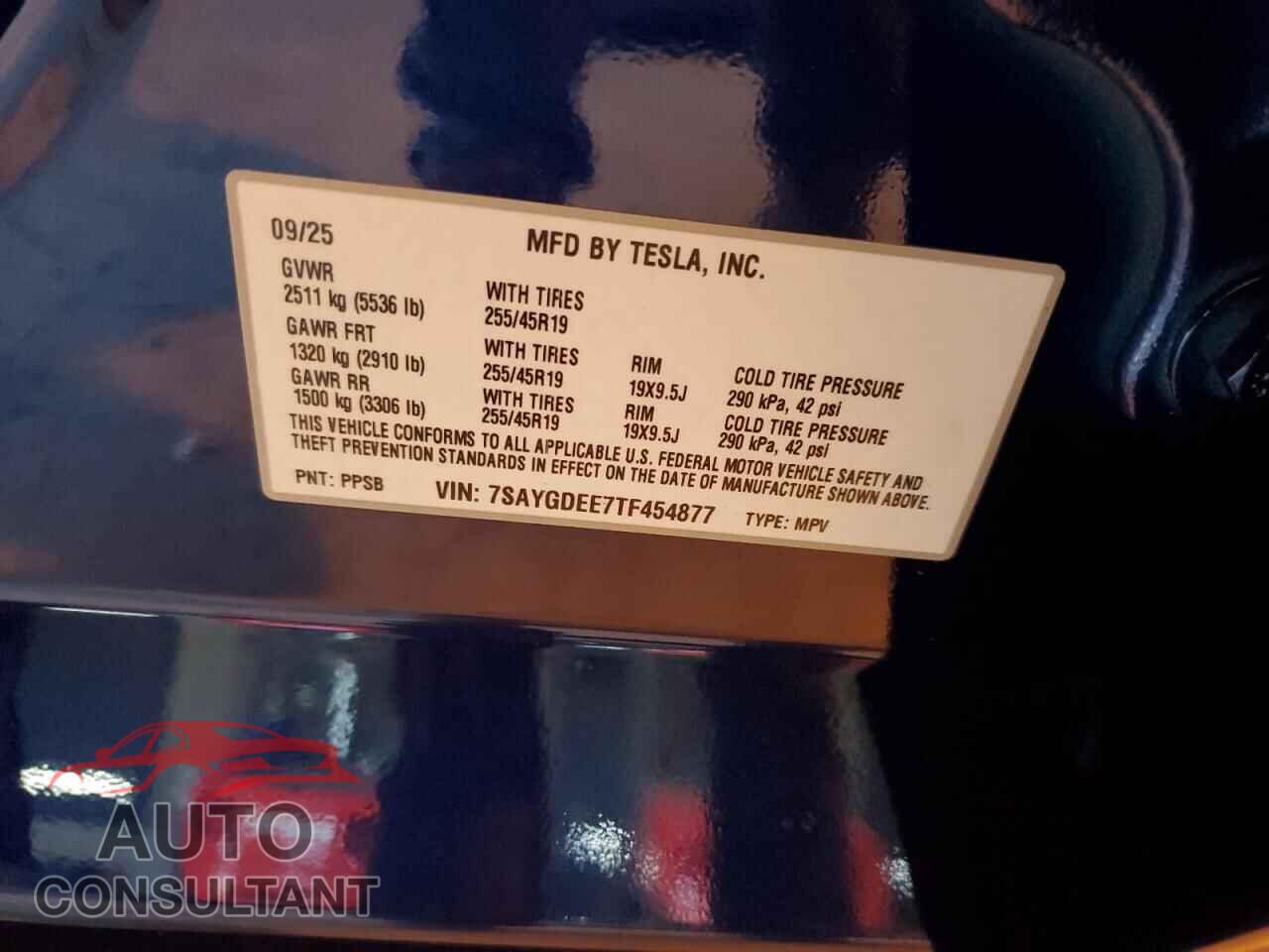TESLA MODEL Y 2026 - 7SAYGDEE7TF454877