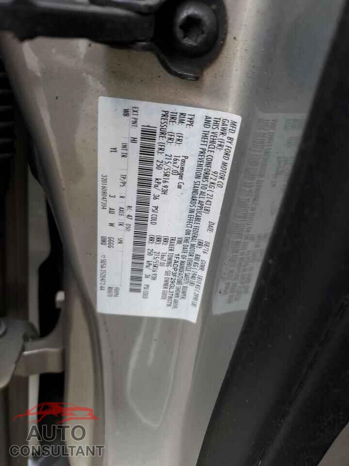 FORD FOCUS 2016 - 1FADP3F29GL378078