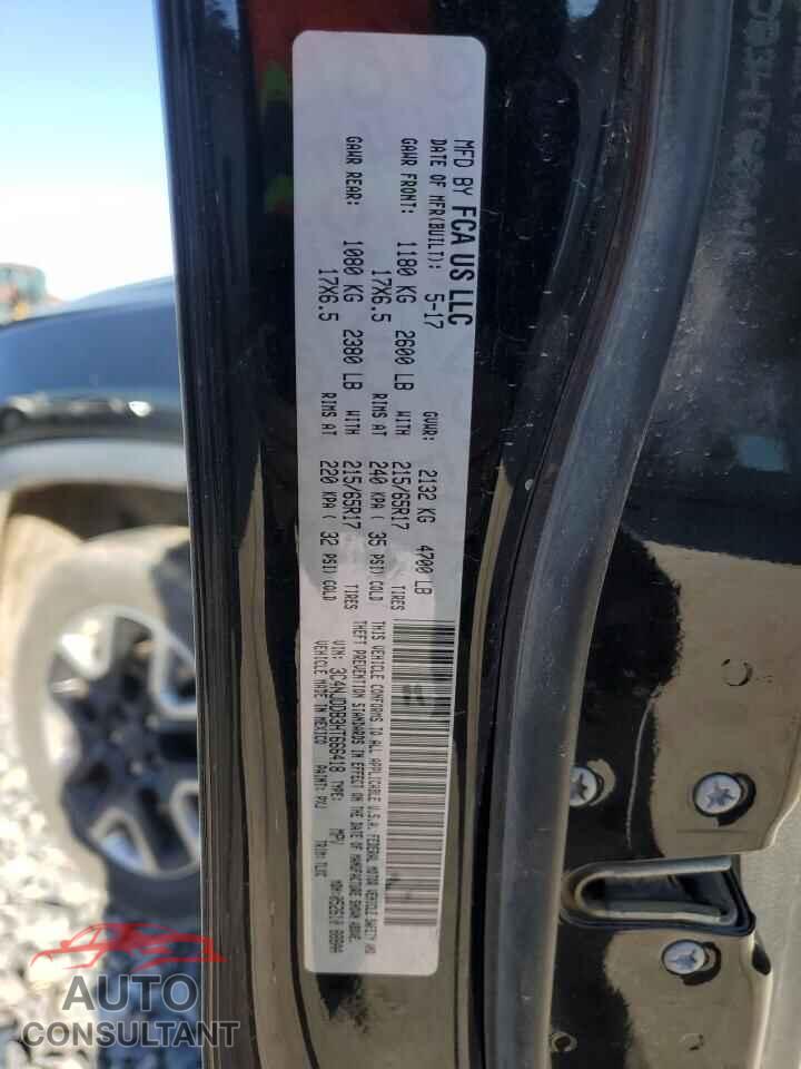 JEEP COMPASS 2017 - 3C4NJDDB3HT666418