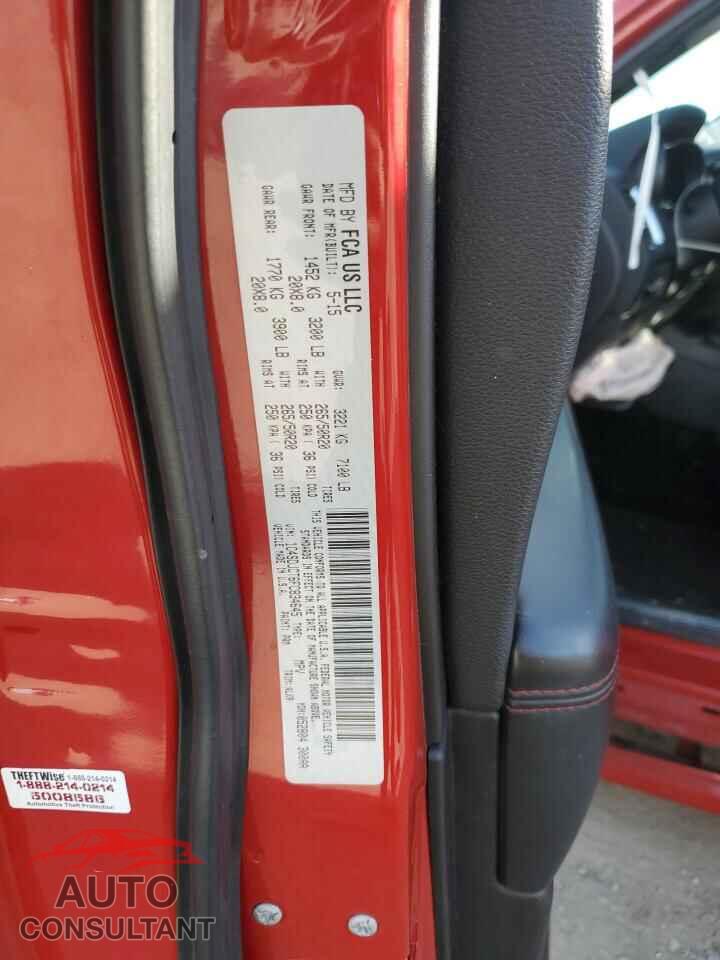 DODGE DURANGO 2015 - 1C4SDJCT6FC834645