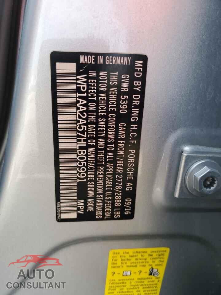 PORSCHE MACAN 2017 - WP1AA2A57HLB05991
