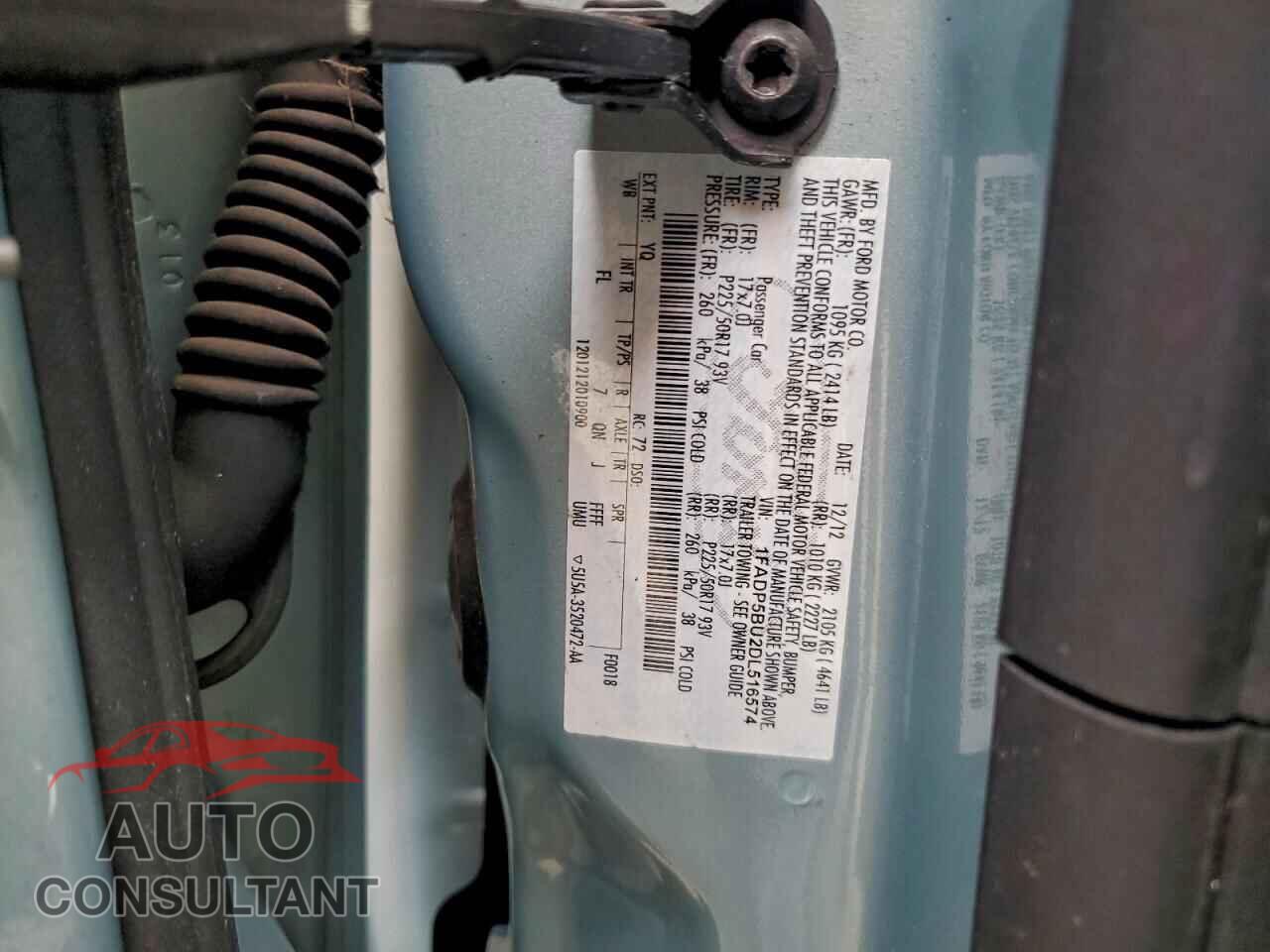 FORD CMAX 2013 - 1FADP5BU2DL516574