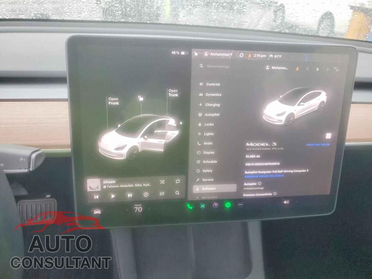 TESLA MODEL 3 2021 - 5YJ3E1EA1MF939672