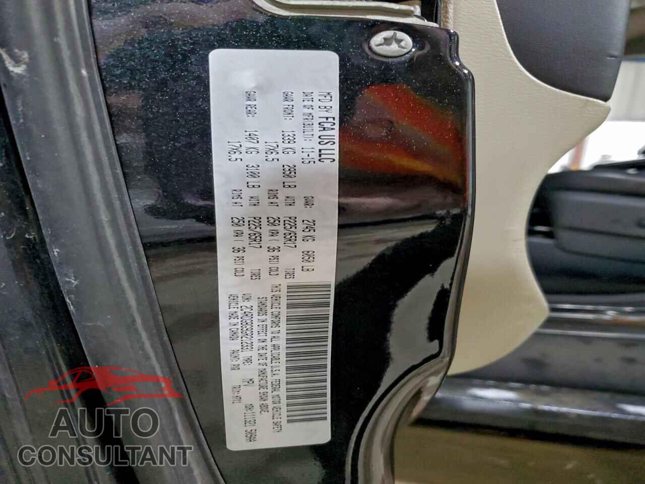 DODGE CARAVAN 2016 - 2C4RDGBG9GR212331