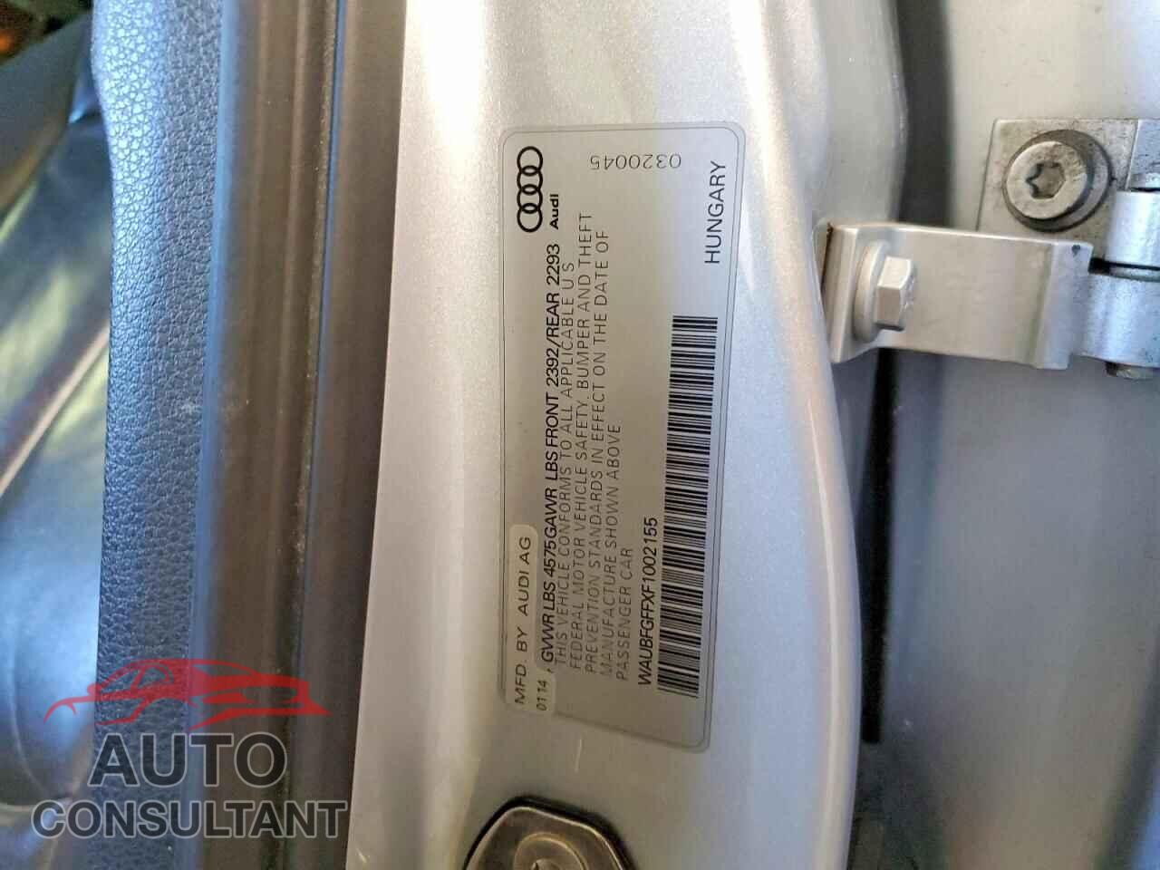 AUDI A3 2015 - WAUBFGFFXF1002155