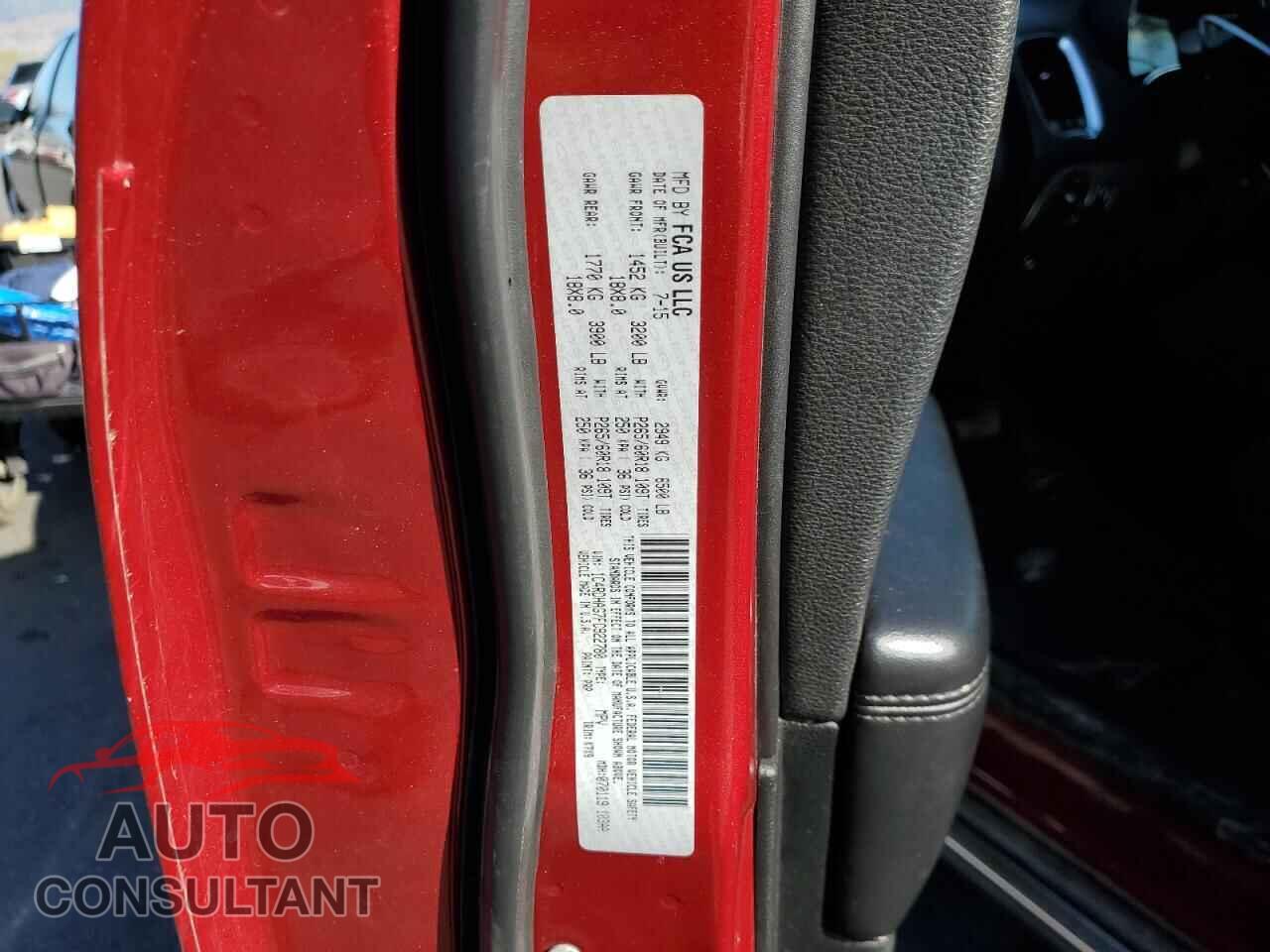 DODGE DURANGO 2015 - 1C4RDHAG7FC922780