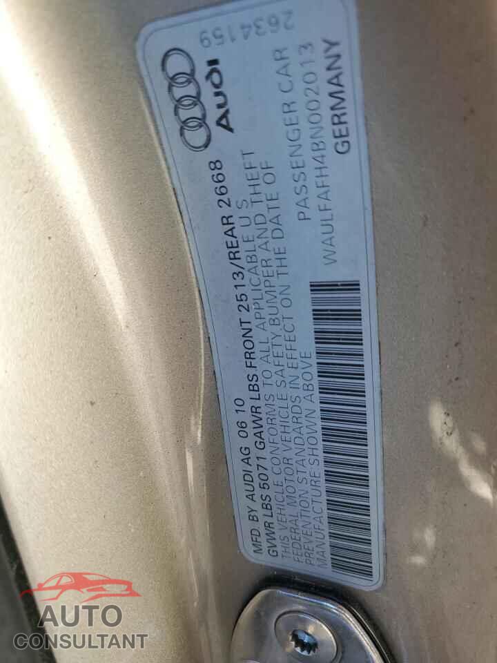AUDI A5 2011 - WAULFAFH4BN002013