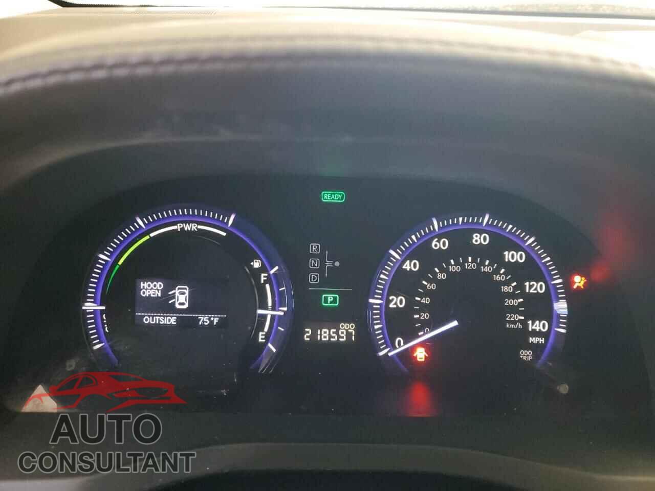 LEXUS HS 2012 - JTHBB1BA9C2051616