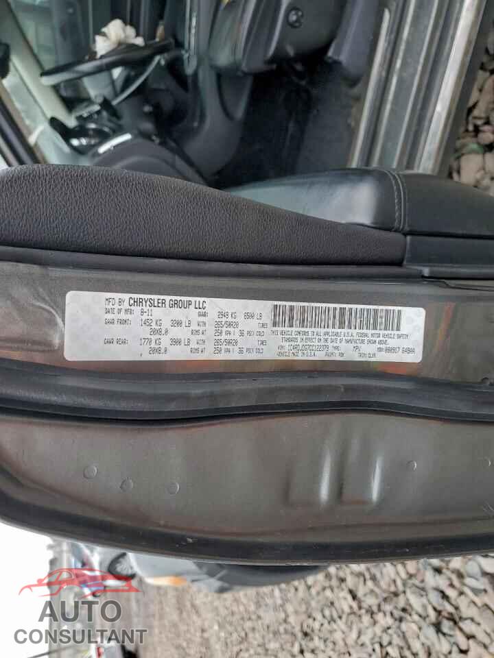 DODGE DURANGO 2012 - 1C4RDJDG7CC122379