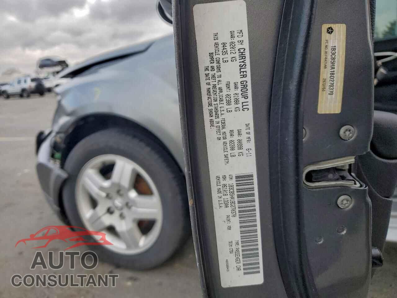 DODGE CALIBER 2011 - 1B3CB5HA1BD270370