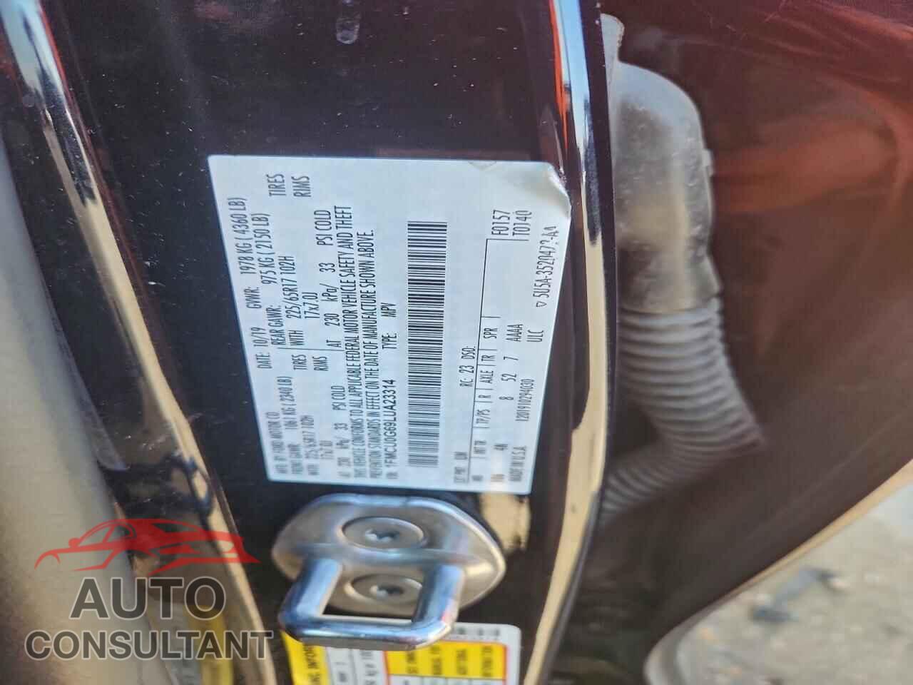 FORD ESCAPE 2020 - 1FMCU0G69LUA23314