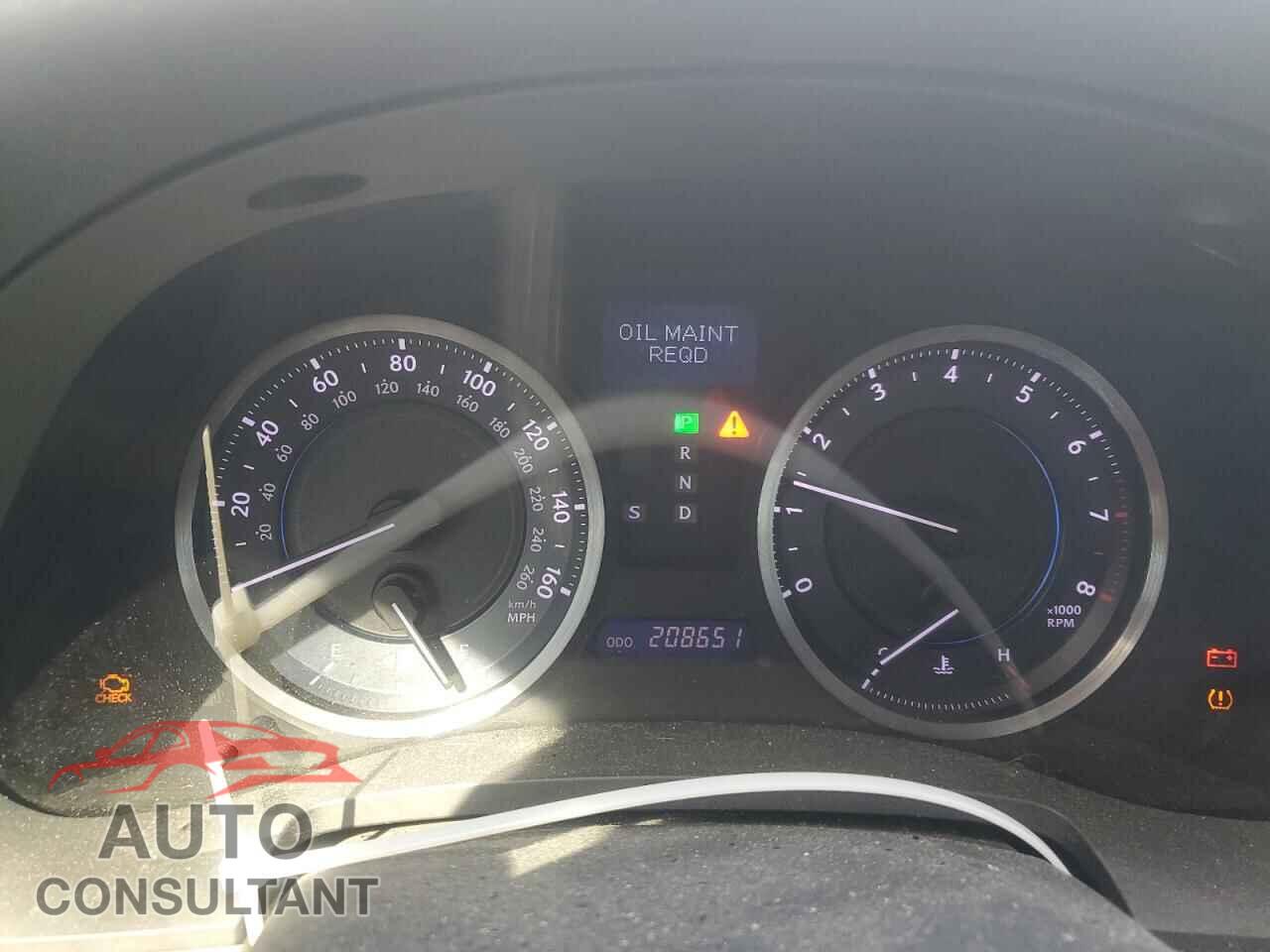 LEXUS IS 2012 - JTHBF5C25C5161323