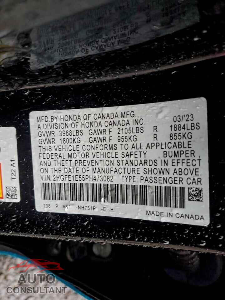 HONDA CIVIC 2023 - 2HGFE1E55PH473082