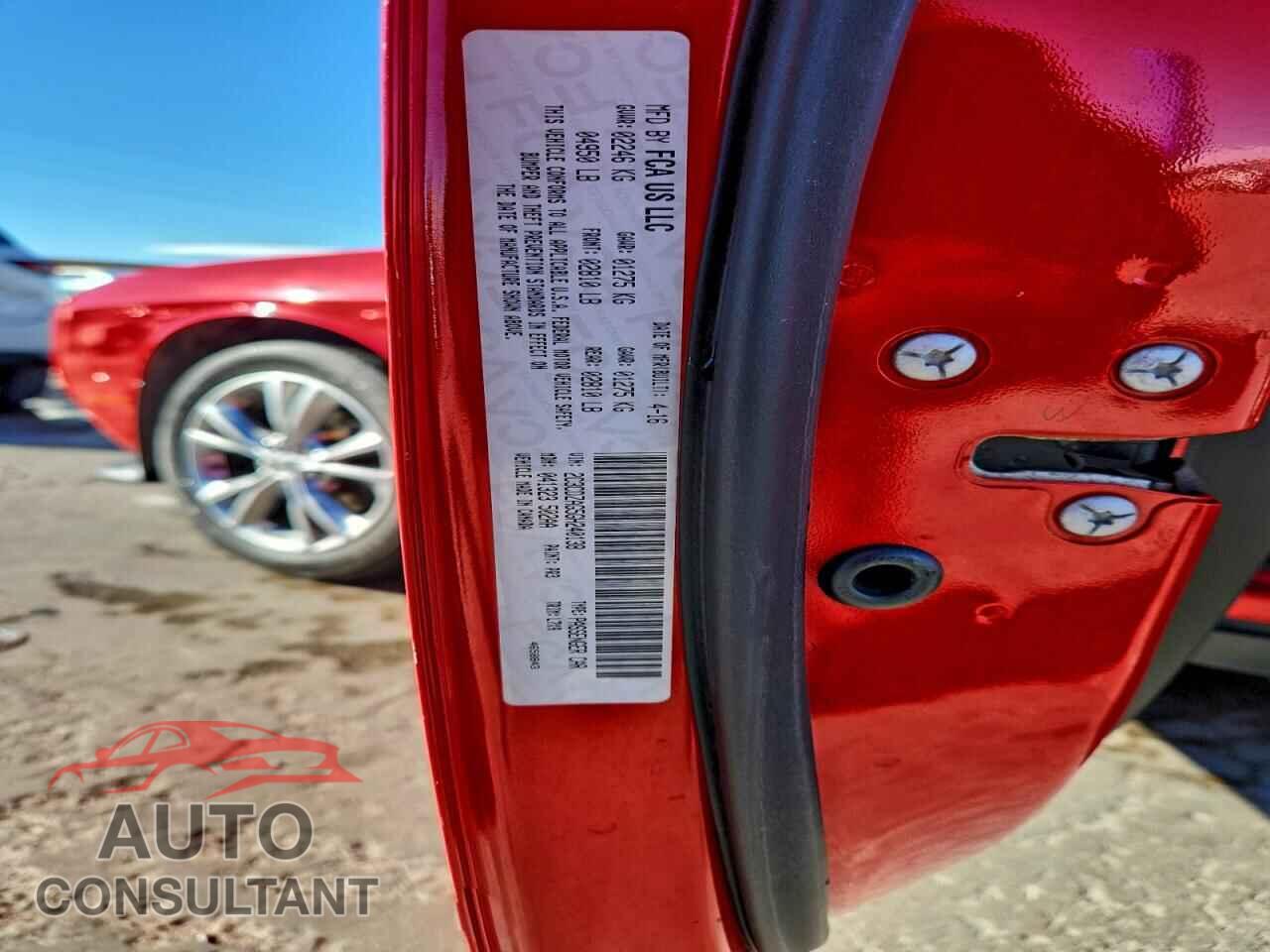 DODGE CHALLENGER 2016 - 2C3CDZAG5GH240138