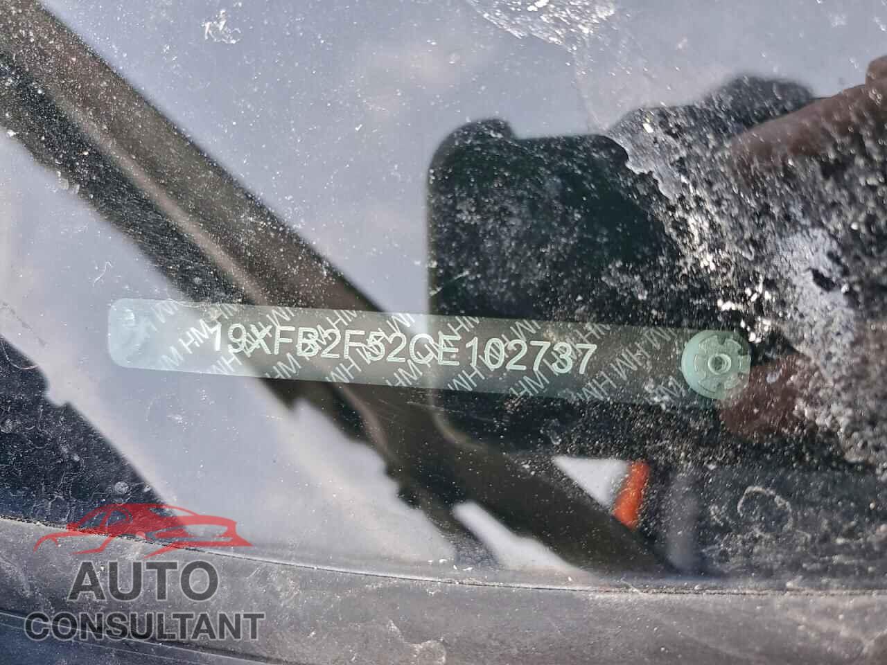 HONDA CIVIC 2012 - 19XFB2F52CE102737