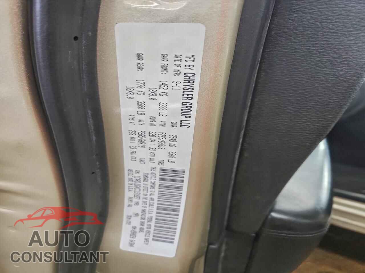 DODGE DURANGO 2012 - 1C4RDJDGXCC151827