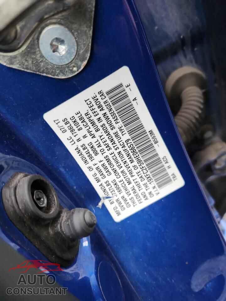 HONDA CIVIC 2017 - 19XFC2F59HE066579