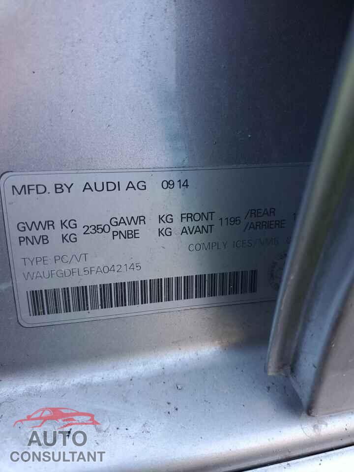 AUDI S4/RS4 2015 - WAUFGDFL5FA042145