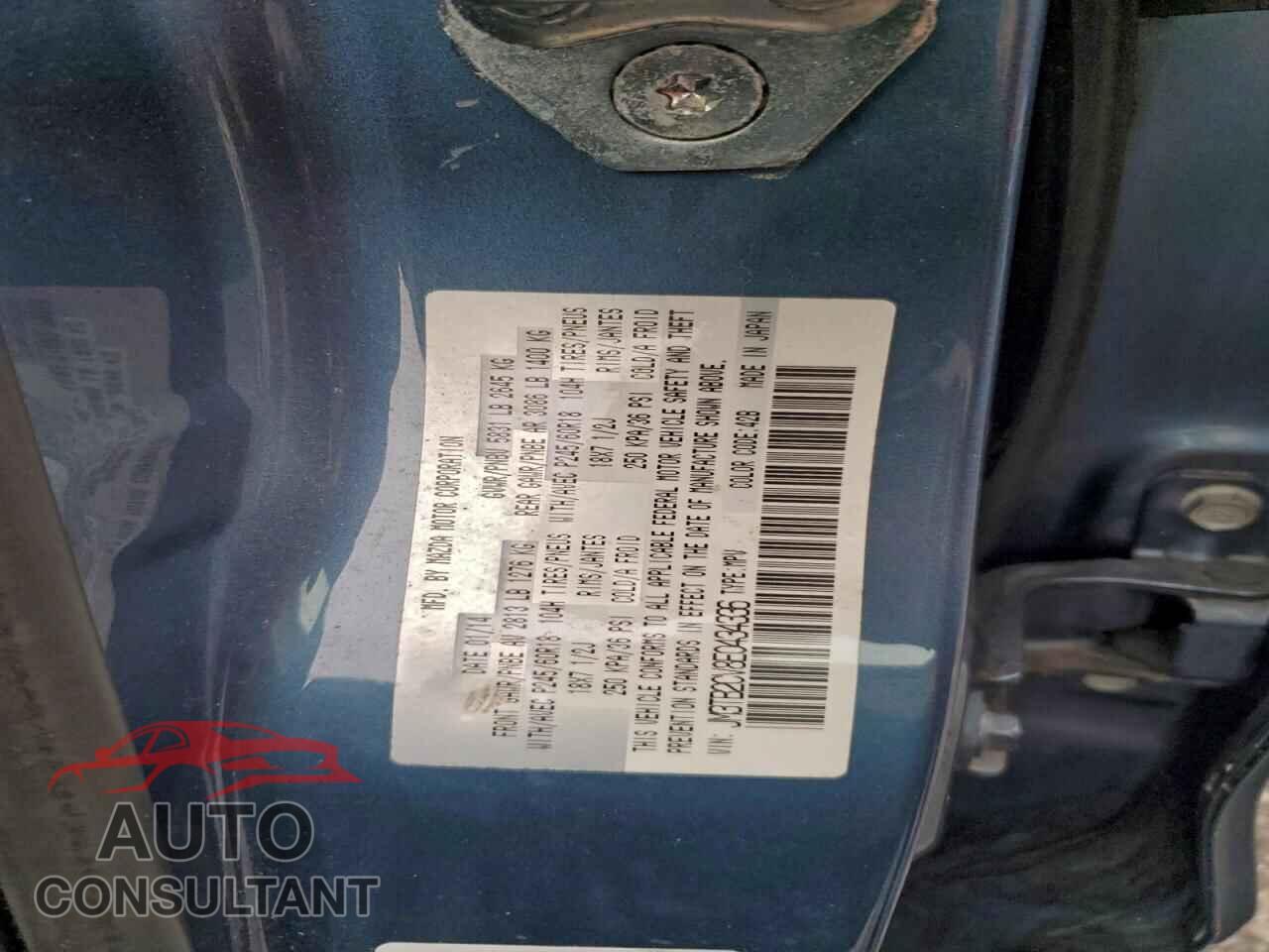 MAZDA CX-9 2014 - JM3TB2CV8E0434336