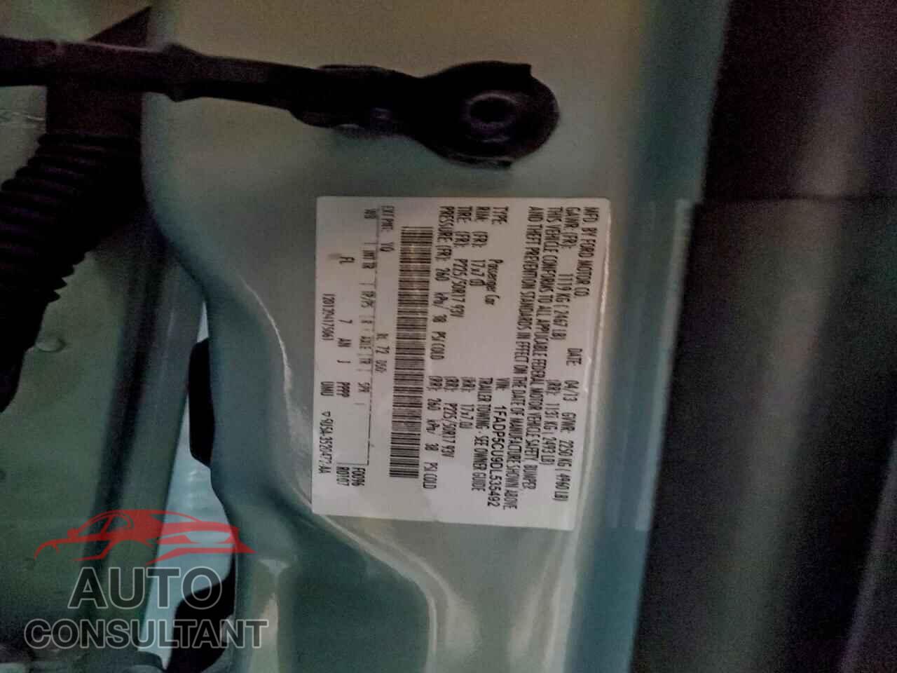 FORD CMAX 2013 - 1FADP5CU9DL535492
