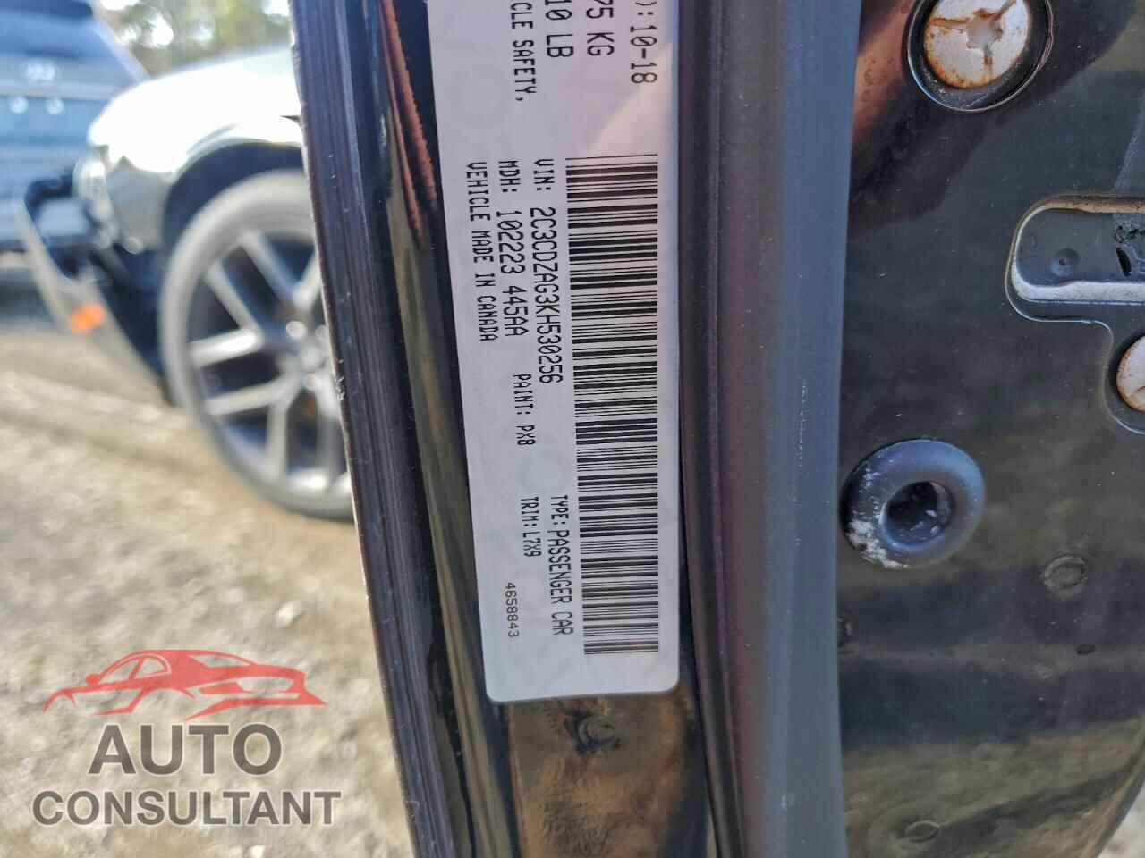 DODGE CHALLENGER 2019 - 2C3CDZAG3KH530256