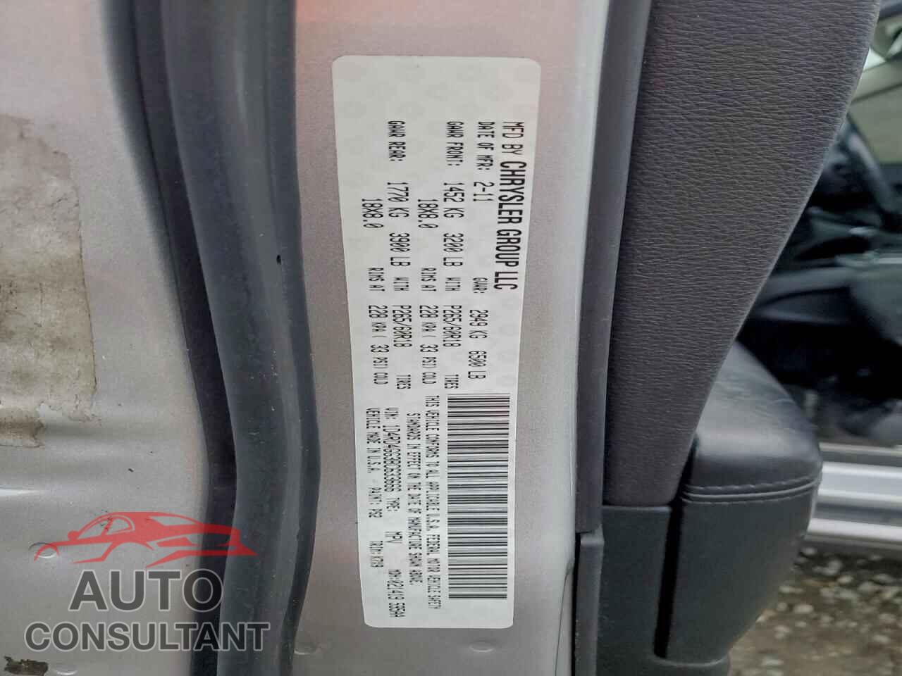 DODGE DURANGO 2011 - 1D4RD4GG3BC633666