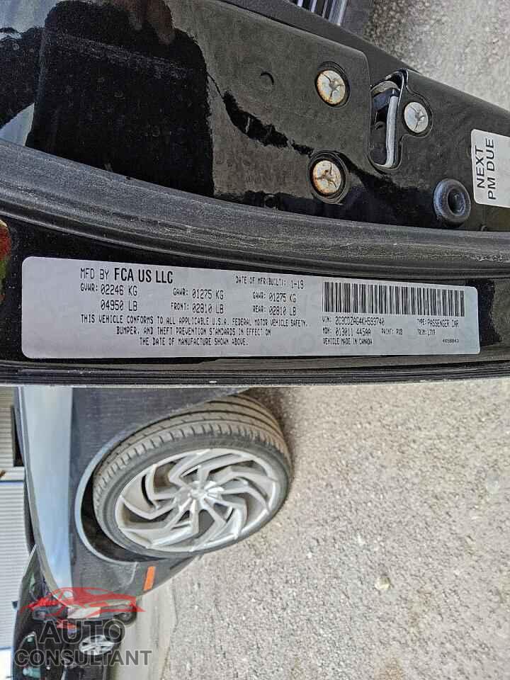 DODGE CHALLENGER 2019 - 2C3CDZAG4KH593740