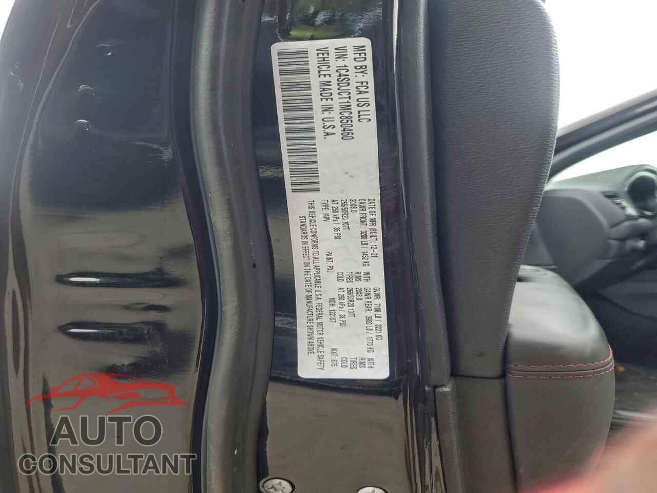 DODGE DURANGO 2021 - 1C4SDJCT1MC850460