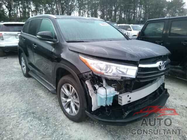 TOYOTA HIGHLANDER 2015 - 5TDKKRFH8FS106304