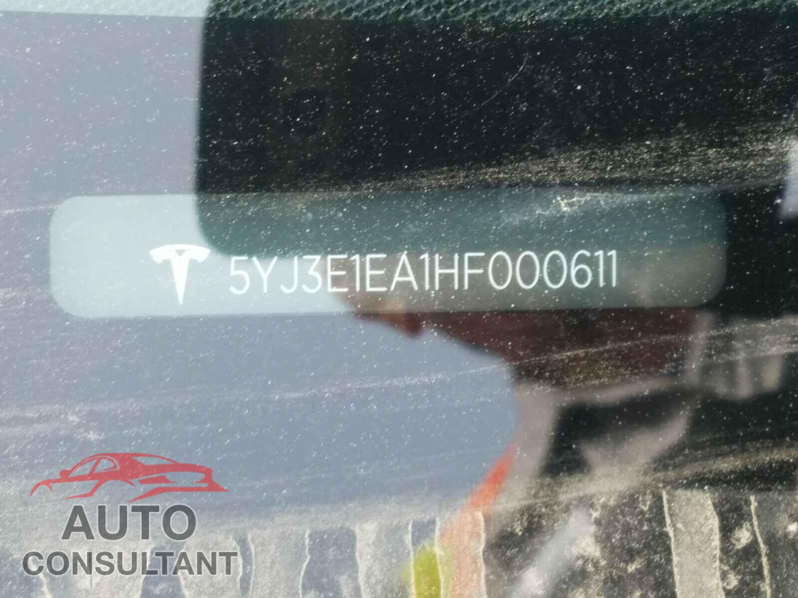 TESLA MODEL 3 2017 - 5YJ3E1EA1HF000611