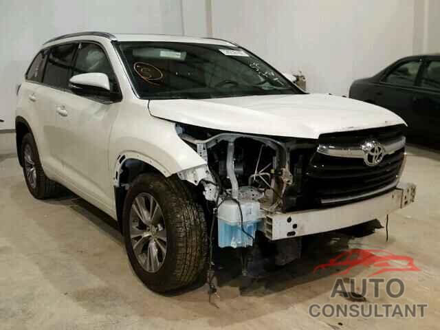 TOYOTA HIGHLANDER 2015 - 5TDJKRFH9FS158570