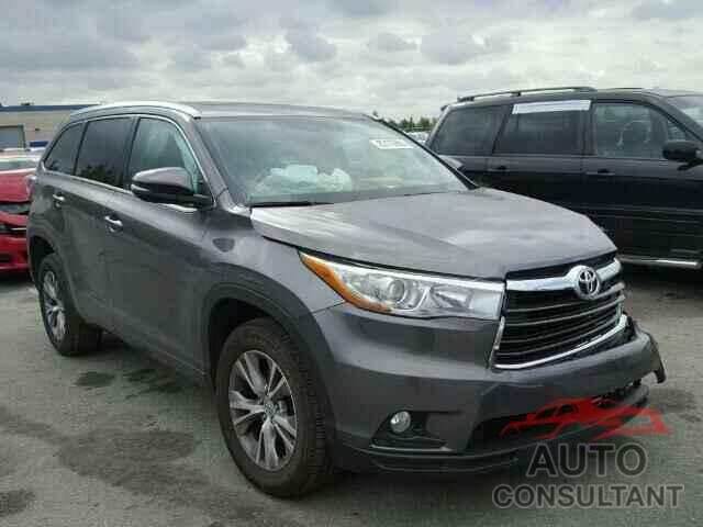 TOYOTA HIGHLANDER 2015 - 5TDKKRFHXFS105140