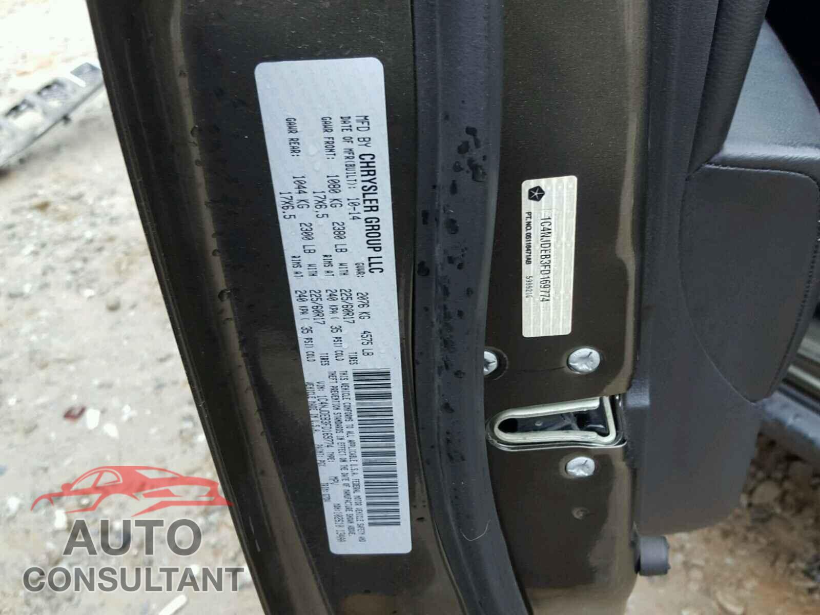 JEEP COMPASS LA 2015 - 1C4NJDEB3FD169774