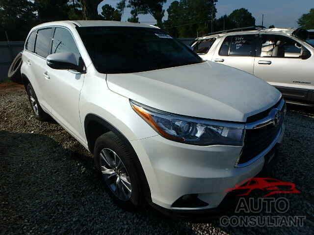 TOYOTA HIGHLANDER 2015 - 5TDZKRFHXFS041843