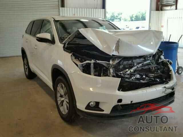 TOYOTA HIGHLANDER 2016 - 5TDZKRFH3GS124855