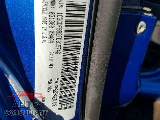 DODGE DART 2015 - 1C3CDFBB2FD315746