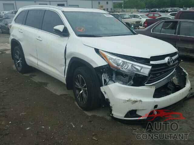 TOYOTA HIGHLANDER 2016 - 5TDJKRFH2GS276641