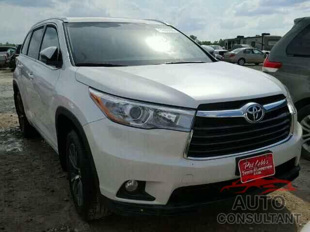 TOYOTA HIGHLANDER 2016 - 5TDKKRFH4GS145361