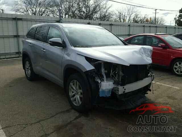 TOYOTA HIGHLANDER 2016 - 5TDZARFH4GS022130