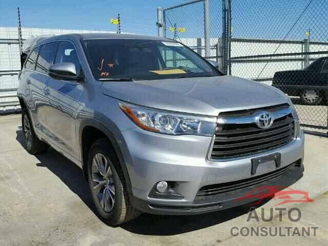 TOYOTA HIGHLANDER 2015 - 5TDBKRFH5FS139020