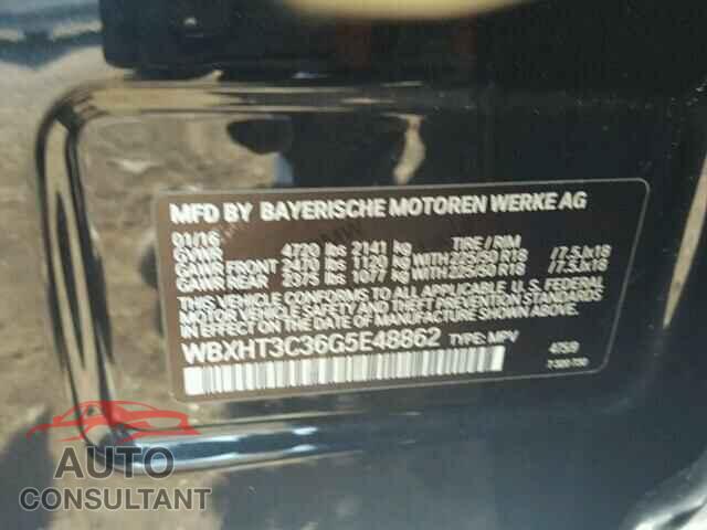 BMW X1 2016 - WBXHT3C36G5E48862